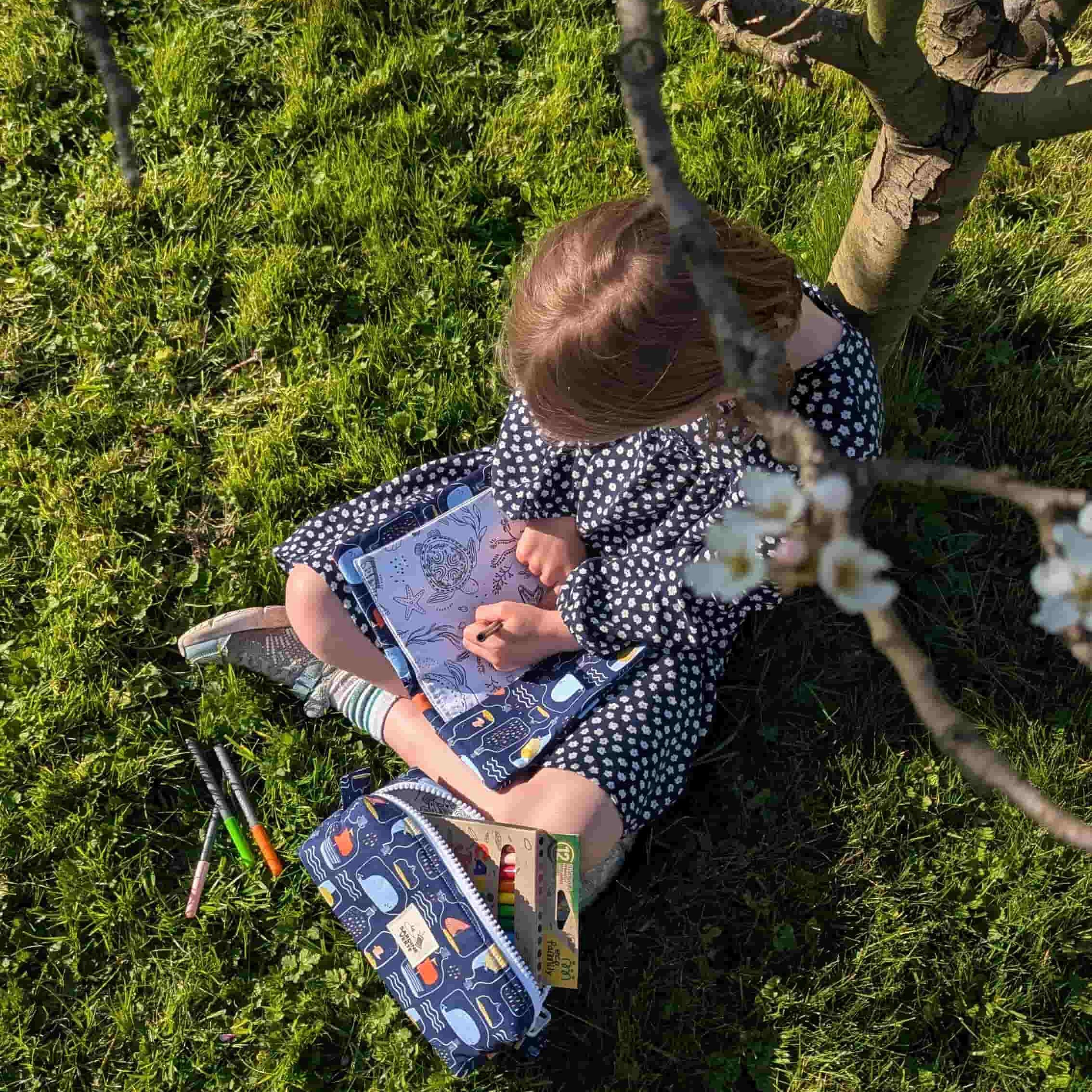 activité enfant coloriage lavable jardin printemps - La Sardine Verte
